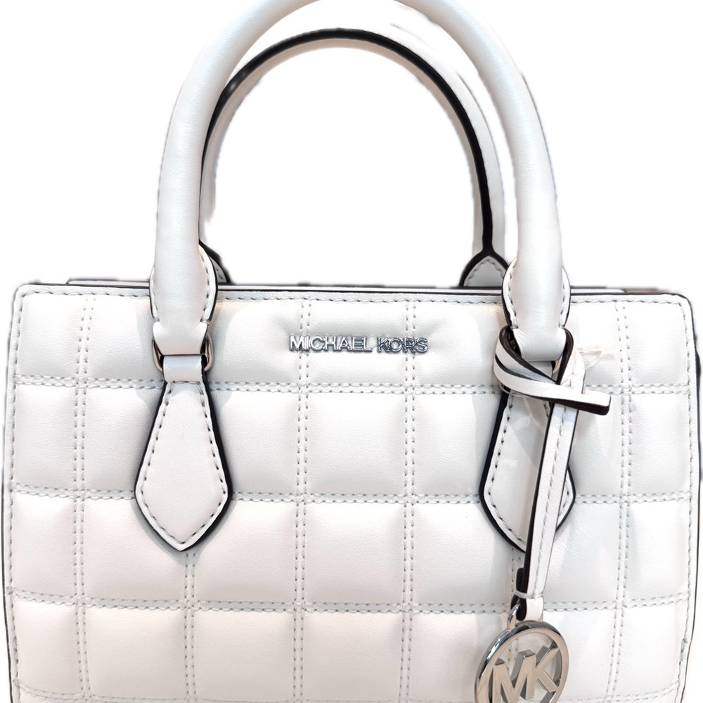 Michael Kors White Satchel with Minimalist Design